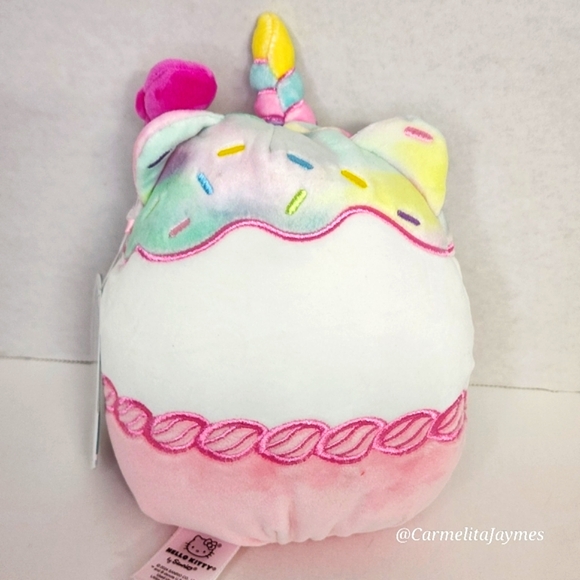 HELLO KITTY 🍦🦄 Ice Cream Rainbow Unicorn Hello Kitty Sanrio X Squishmallow NWT - Picture 5 of 8